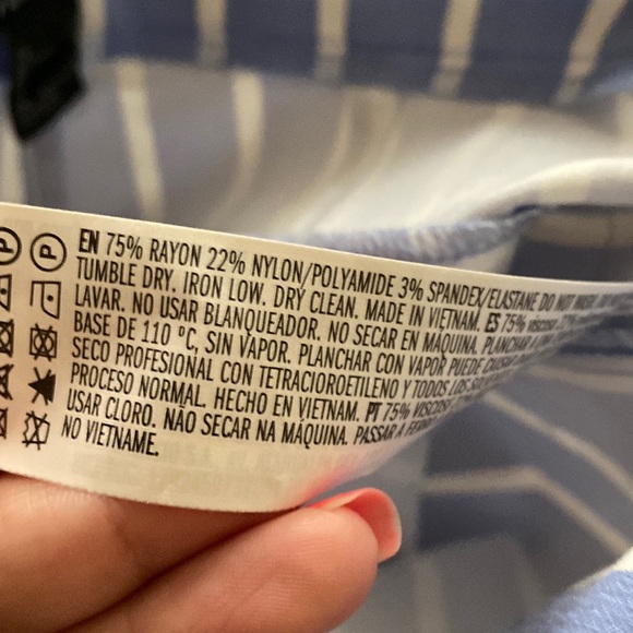 Blue and White Striped Trousers - Forever 21 - Picture 5 of 5